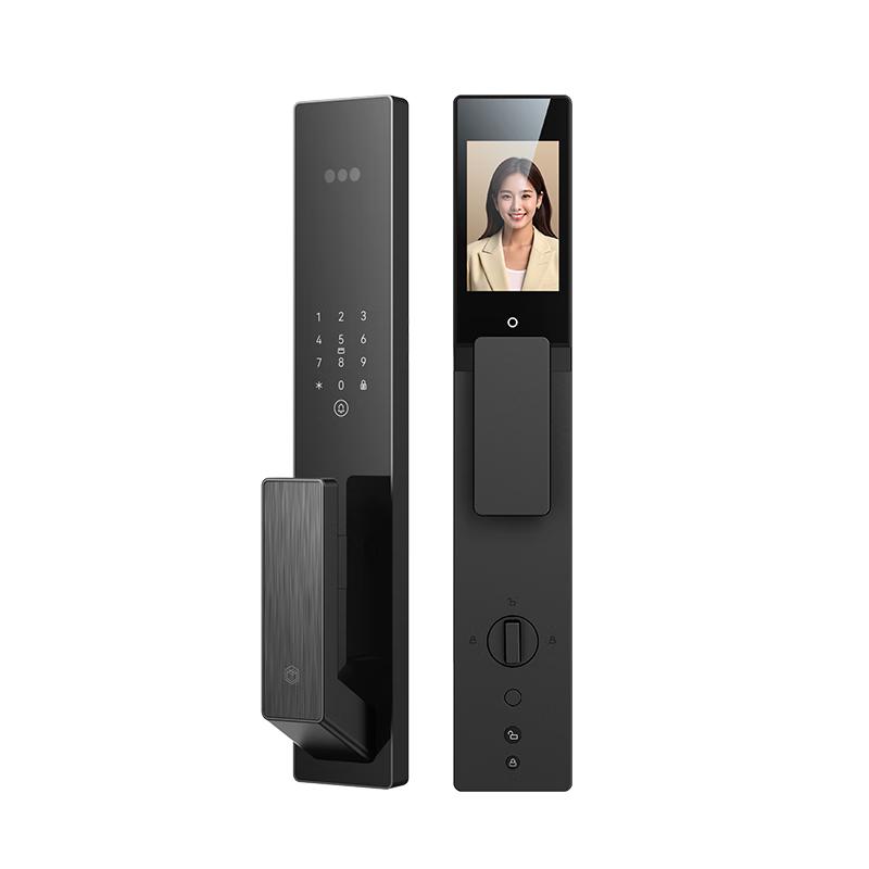 京东京造 智能门锁M30 max 人脸识别猫眼可视全自动指纹密码电子锁防盗门锁 