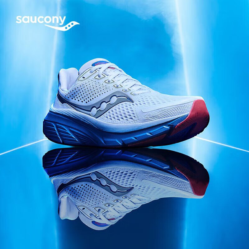 PLUS会员：saucony 索康尼 GUIDE向导17 男女款跑鞋 S20936 639.55元包邮（需用券）