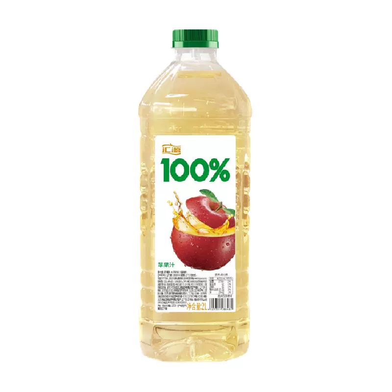 汇源 100%果汁苹果汁2L*1瓶 ￥14.6