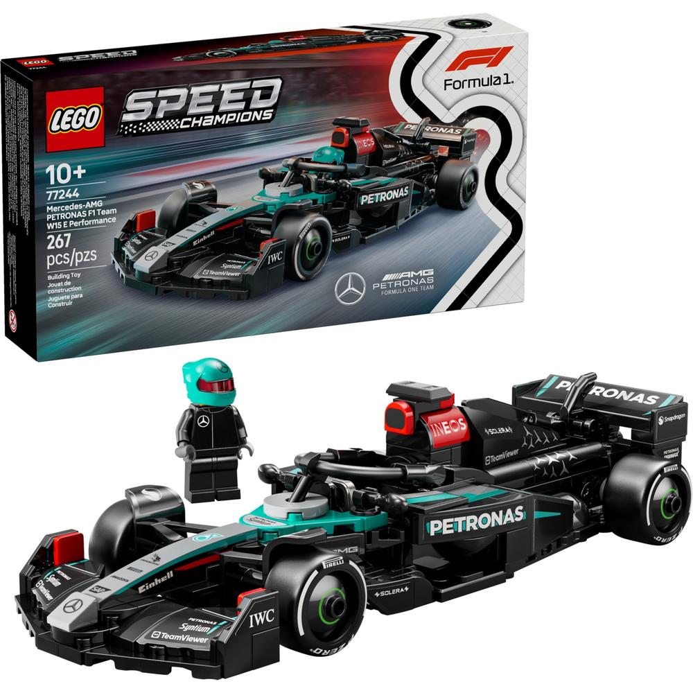 乐高 LEGO 超级赛车系列 77244 梅赛德斯-AMG马石油F1 车队W15 E Performance 168.66元