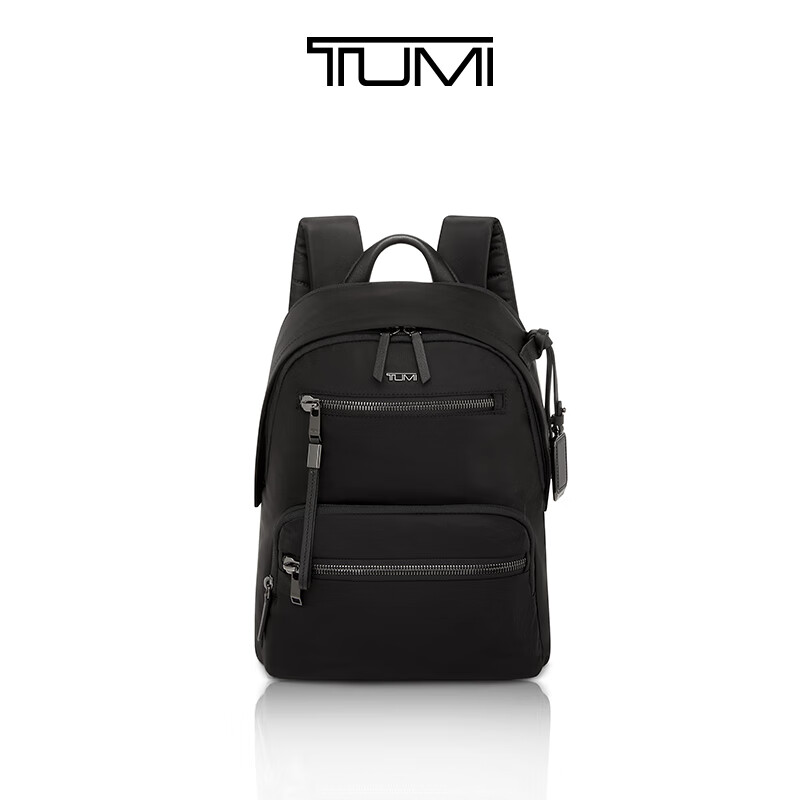 TUMI Voyageur系列女士休闲尼龙双肩背包 黑色拼烟枪色/0196603DGM 1400元（需用券