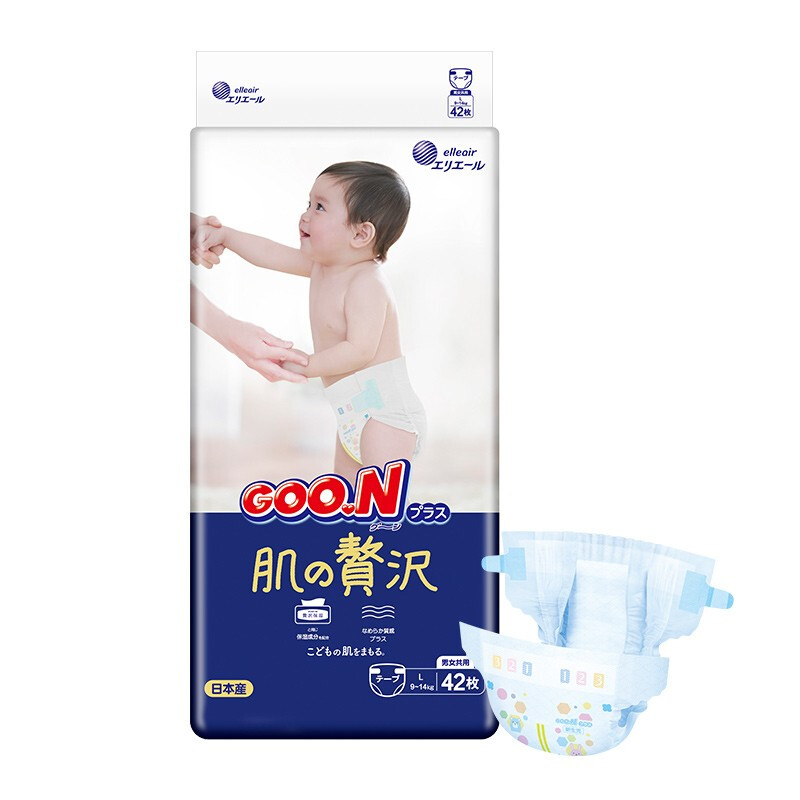 GOO.N 大王 奢华肌系列 纸尿裤 L42片 46.24元（需买3件，共138.72元，双重优惠）