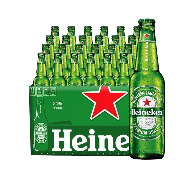 Heineken 喜力 11.4°经典黄啤 330ml*24瓶 99元（需用券）