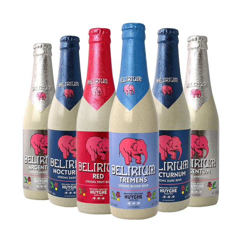 粉象 五种口味组合 比利时啤酒 瓶装 330ml 91.12元 - 线报酷