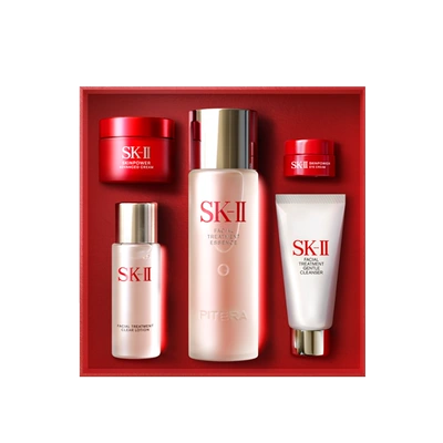 88VIP：SK-II 神仙水明星礼盒 神仙水75ml 赠清莹露30ml+面霜15g+洁面20g+眼霜2.5g 58