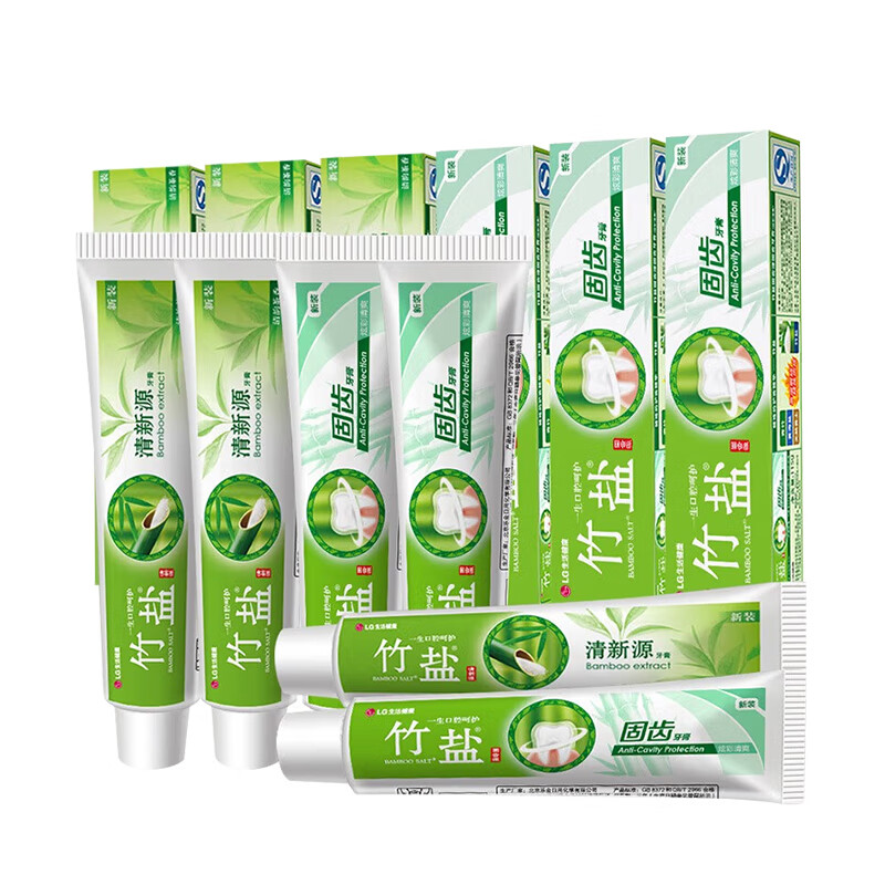 竹盐 全家清雅牙膏6支共675g 10.92元(需用券)