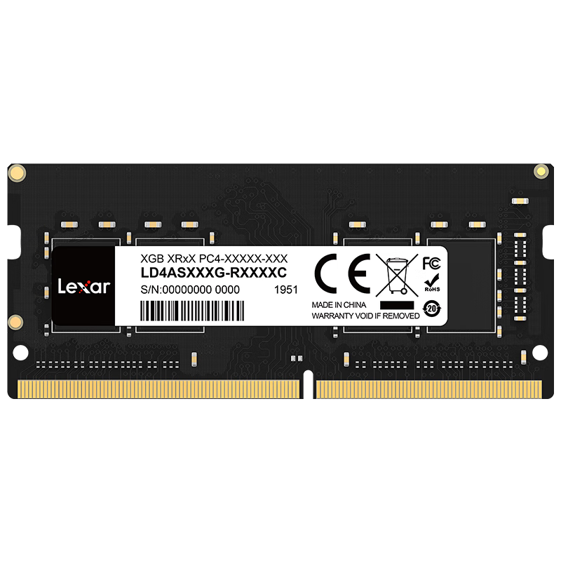 学生、PLUS会员:雷克沙Lexar DDR4 3200 32G 笔记本内存条 376.06元（需领券，晒单