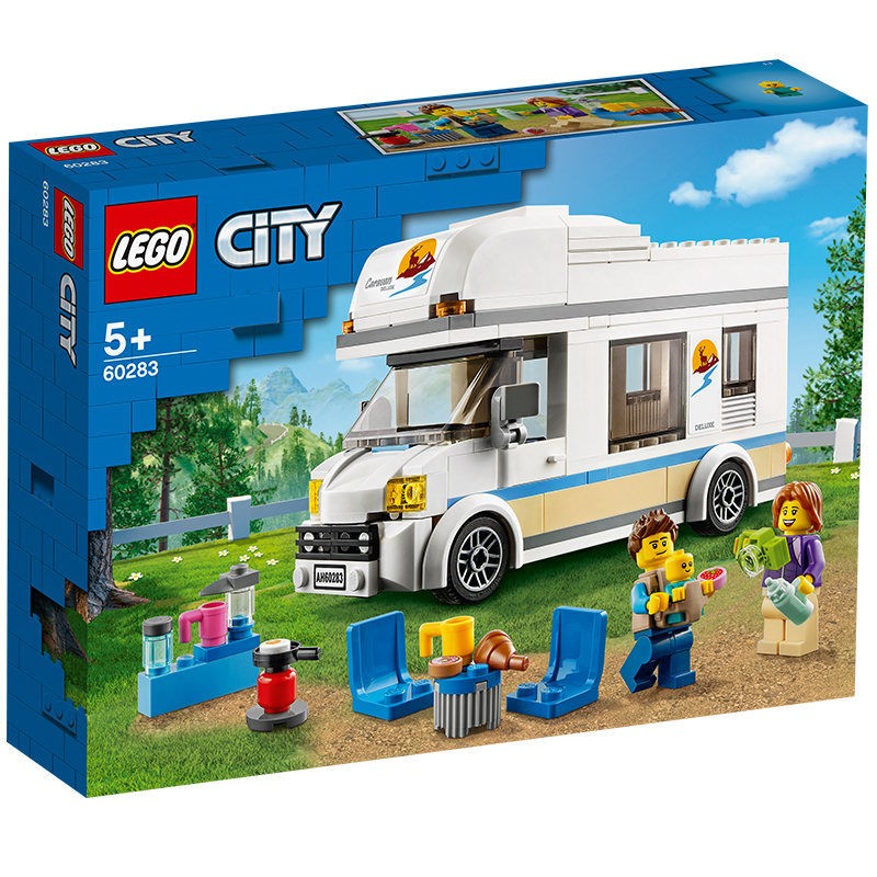 LEGO 乐高 积木拼装城市系列60283 假日野营房车5岁+男孩儿童玩具生日礼物 132.