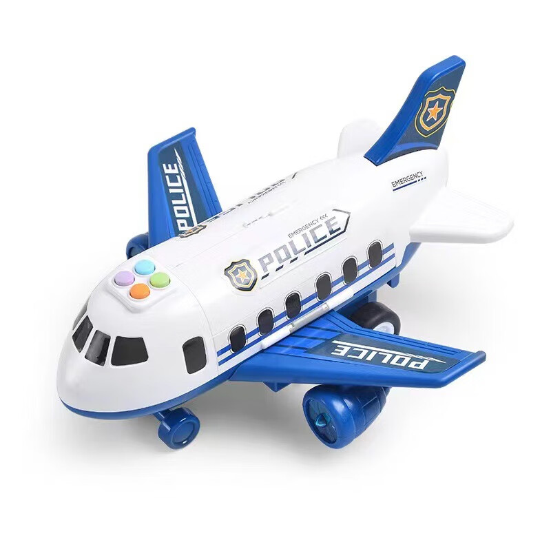 JLT 儿童飞机模型车灯光收纳故事音乐工程客机 64元（需用券）