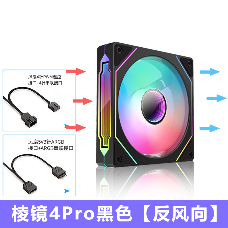 EVESKY 积至（EVESKY）暮光风扇12cm发光5V3针ARGB风扇PWM温控炫彩主板 15.9元