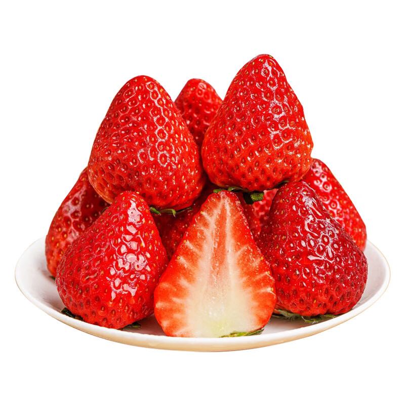 茜货 丹东99红颜奶油草莓水果生鲜大果2斤装 单果20-30g 源头直发包邮 99元