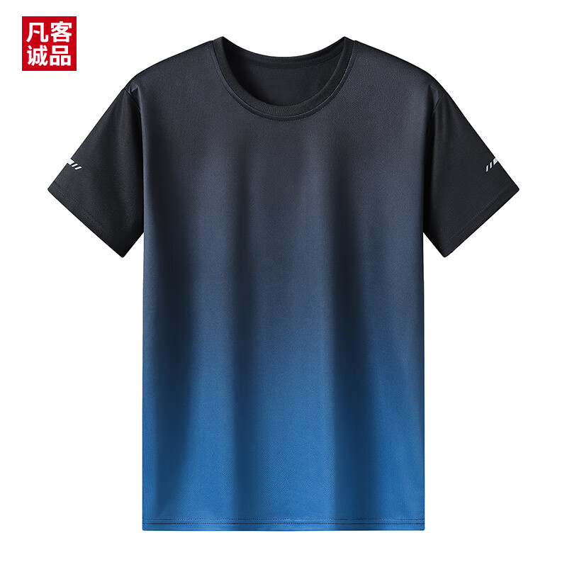 VANCL 凡客诚品 夏季新款速干情侣时尚短袖T恤 黑蓝色 3XL 59.9元