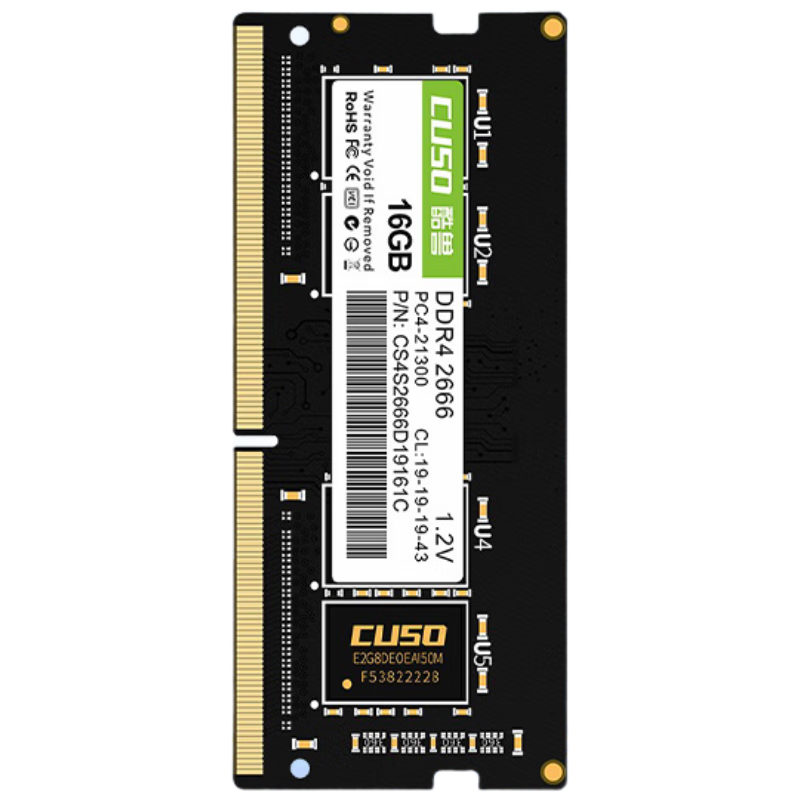 需凑单，plus:酷兽 16GB DDR4 2666 笔记本内存条 129.78元（需领券）