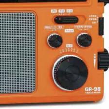 TECSUN 德生 GR-98手摇发电收音机自发电防灾应急战备包防灾难短波手电筒 124