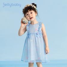 百亿补贴：JELLYBABY 杰里贝比女童雪纺连衣裙宝宝裙子夏天婴儿夏装洋气儿童