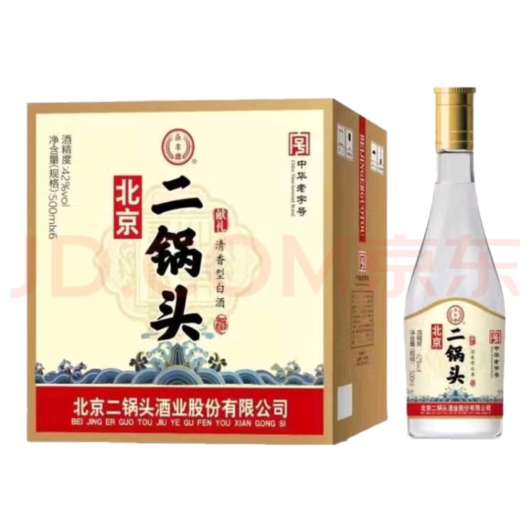 移动端：永丰御道 YONGFENG 永丰牌 北京二锅头 42度 清香型白酒 500mL*6瓶 87.36