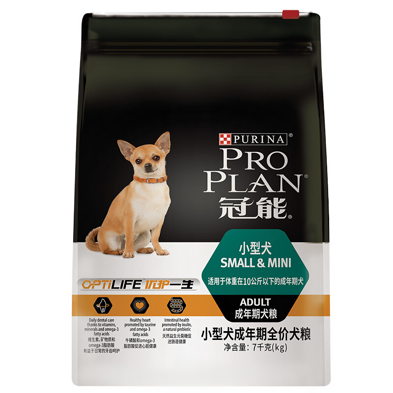 PRO PLAN 冠能 优护营养系列 优护一生小型犬成犬狗粮 7kg 223.05元（需用券）