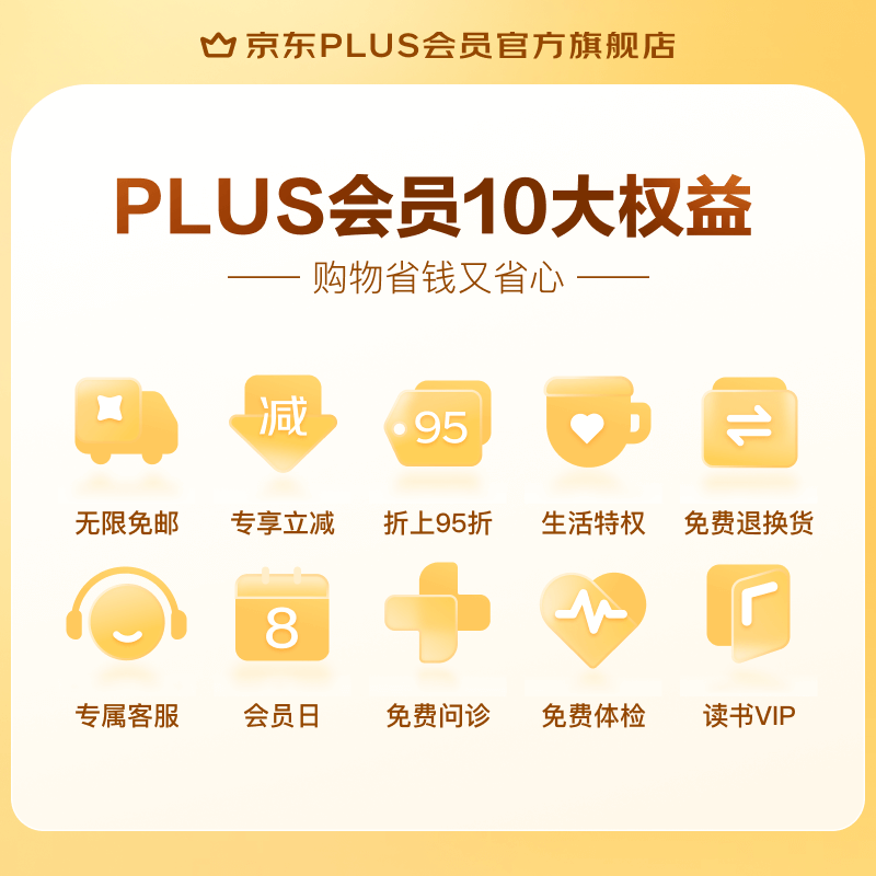 JINGDONG 京东 PLUS京典年卡 京东年卡 1年12个月 69元