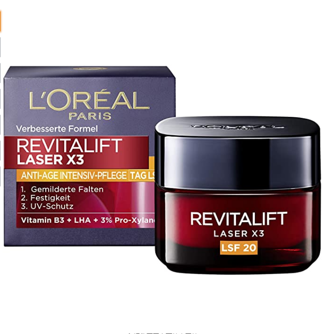 L'Oréal Paris 欧莱雅 Revitalift Laserx3 复颜光学紧致嫩肤去皱日霜（SPF20）50ml新低81.21元