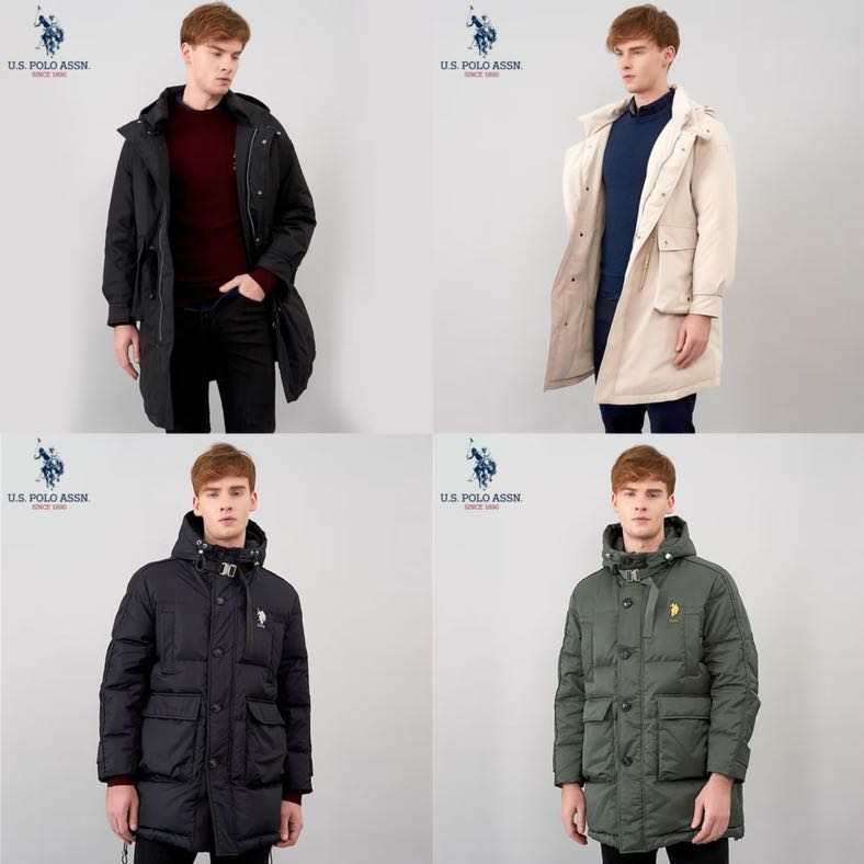 U.S. POLO ASSN. 美国马球协会 反季清仓!白鸭绒长款羽绒服合集 高绒量 99元