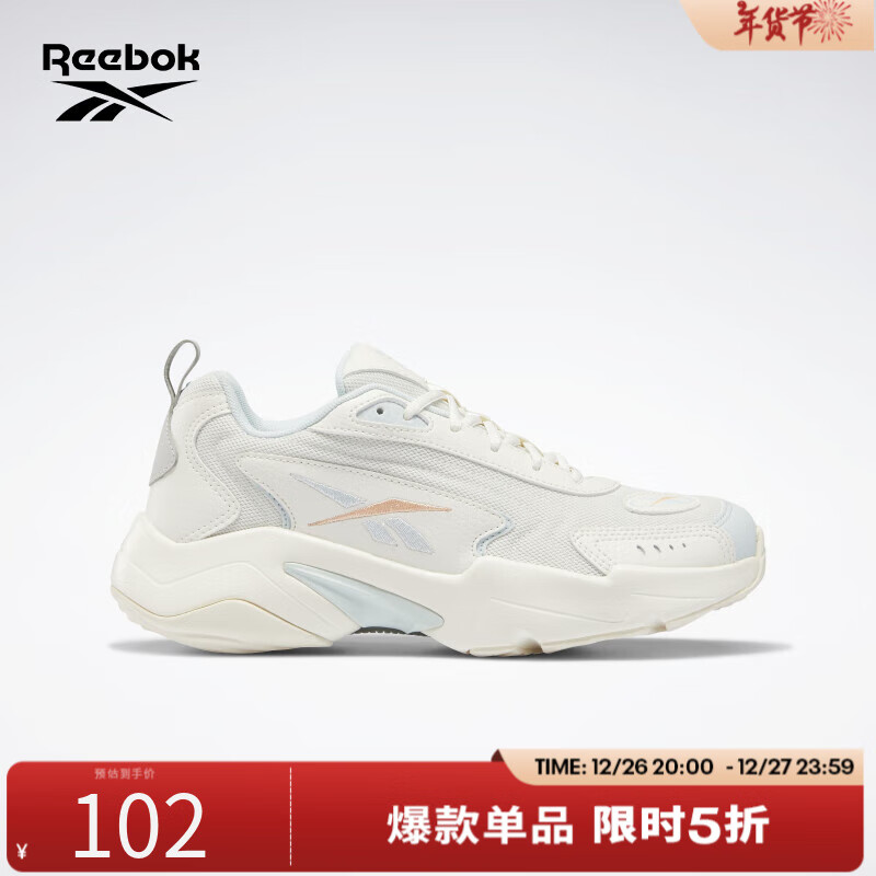 Reebok 锐步 官方女VECTOR RUNNER经典复古运动休闲百搭老爹鞋 FY6516 ￥101.15