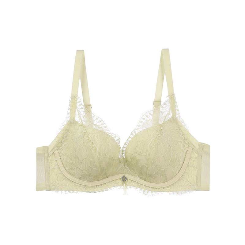 移动端：E－BRA E-BRA 安莉芳 女士蕾丝花边V型文胸 KB00287 229元（淘金币可抵2.5