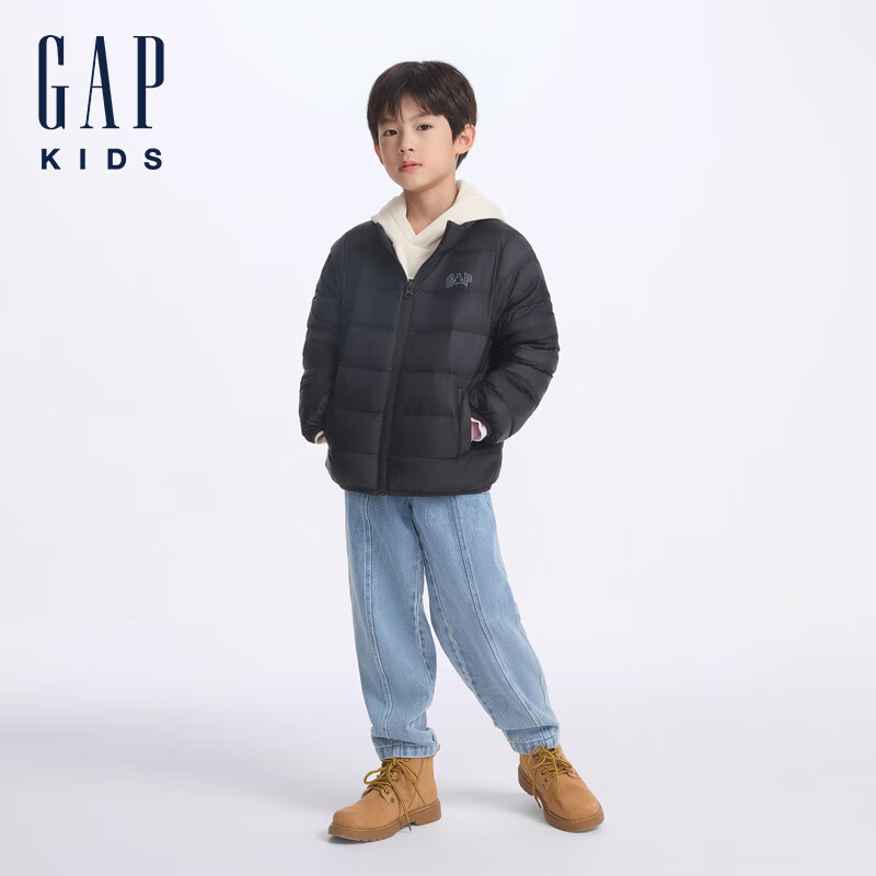 PLUS会员：Gap 盖璞 儿童小熊logo立领羽绒服 109元包邮（双重优惠，需凑单）