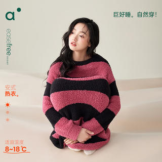 安之伴 26新款睡衣女秋冬半边绒混纺抗静电休闲宽松中长款女 玫红 XL 64.5元 - 86线报 安之伴 26新款睡衣女秋冬半边绒混纺抗静电休闲宽松中长款女 玫红 XL 64.5元 - 86线报