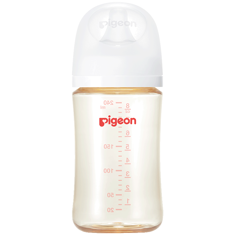 plus会员：贝亲（Pigeon）新生婴儿 防胀气宽口径PPSU奶瓶 240ml 65.48元（需领券