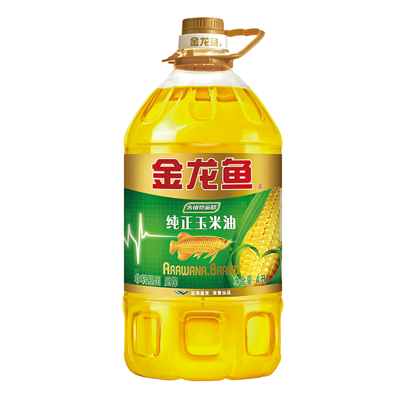 金龙鱼 家用玉米油5.43L 玉米胚芽油非转基因压榨一级家用炒菜大桶 ￥48.9