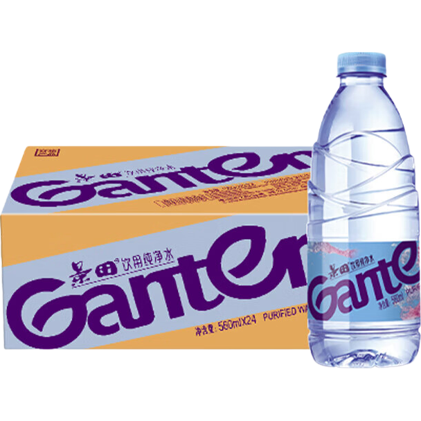景田 纯净水 560ml×24瓶 20.6元