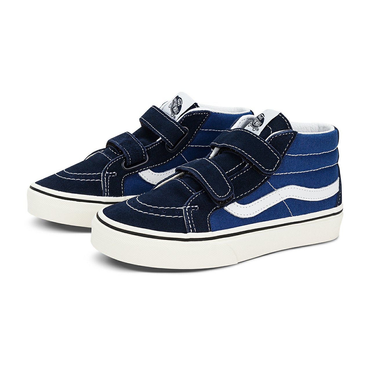 VANS 童鞋官方 SK8-Mid V拼色魔术贴美式复古中大童板鞋 269元（需用券）