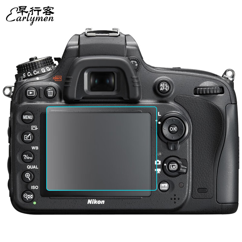 Earlymen 早行客 尼康D610/D750/D800/D810钢化膜 单反相机钢化膜 屏贴 屏幕保护膜 