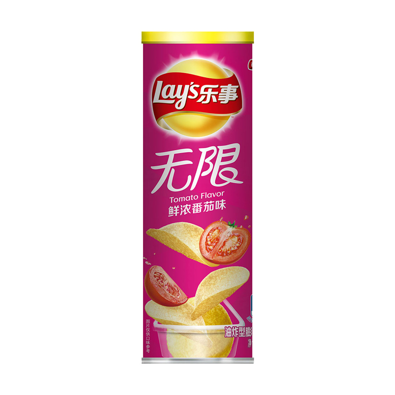 Lay's 乐事 无限 薯片 鲜浓番茄味 104g 9.41元
