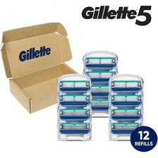 5系替换刀头：Gillette 吉列5 男士剃须刀刀头12支 海淘限时 ¥168.02直邮中国 亚