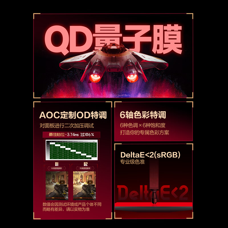 年货节:冠捷AOC 23.8英寸显示器 24G51Z 260Hz 589.46元