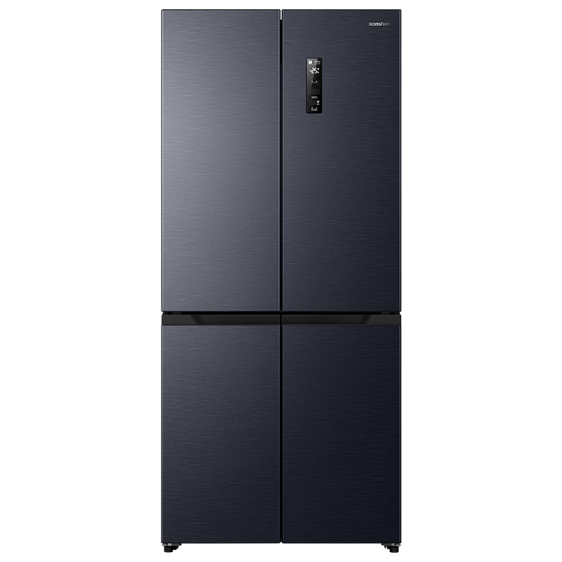 预售、PLUS会员：Ronshen 容声 437升平嵌十字对开门超薄嵌入式冰箱灰色家用变