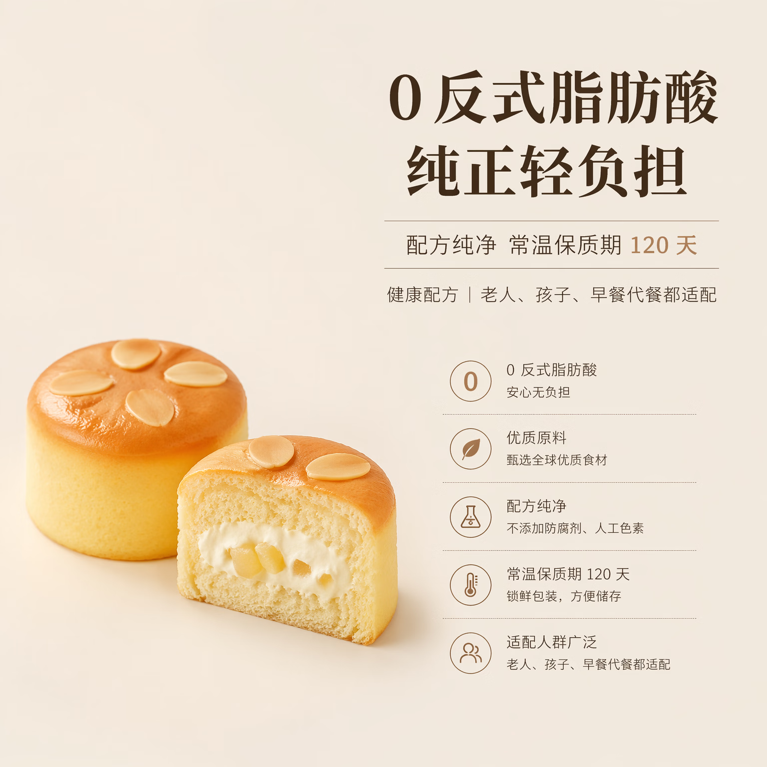 光明 一口椰蓉嫩蛋糕 252g*袋 6.8元 - 线报酷