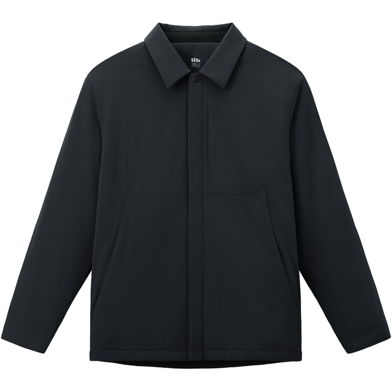 蕉下 气绒服男衬衫外套可翻领户外休闲通勤 夹克外套CL237漫暮黑XL 424元