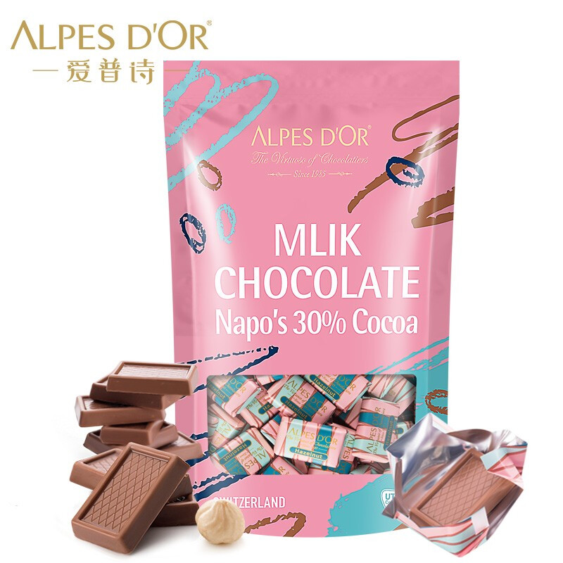 Alpes d'Or 爱普诗 黑巧克力 500g 39.9元（需用券）