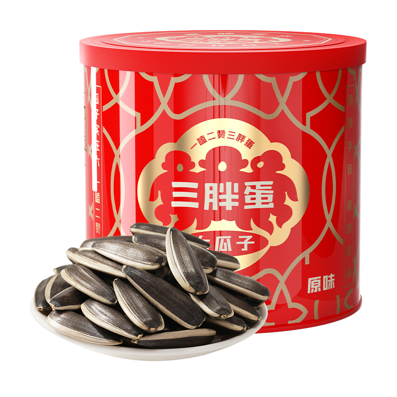 三胖蛋 SUNBOY 原香五香怀旧瓜子1罐炒货葵花籽休闲零食2025新货108g 11.9元（需