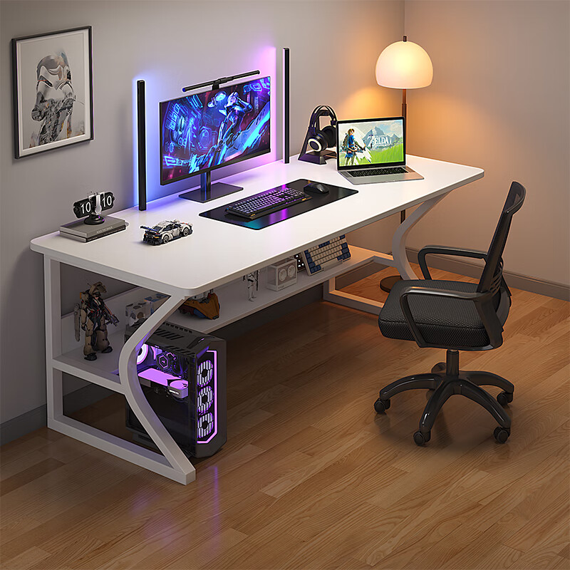 木匠印记 电脑桌160cm电竞桌游戏家用台式书桌学习桌写字桌子工作台简易桌