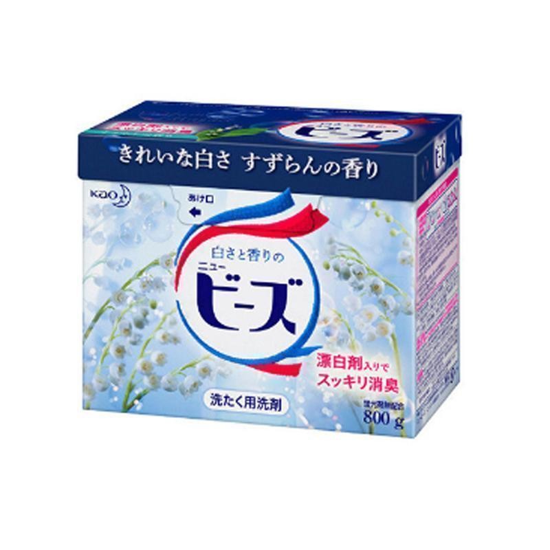 花王 洗衣粉酵素盒装日本进口洗衣服皂粉香味持久留香 铃兰香800g 25.7元（