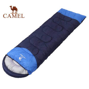 CAMEL 骆驼 睡袋成人 户外旅行便携秋冬季加厚露营防寒单人大人隔脏睡袋 A8W0