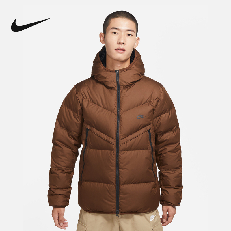 NIKE 耐克 羽绒服男子运动短款保暖连帽夹克2022冬季新款DV1132-259 619元（需用