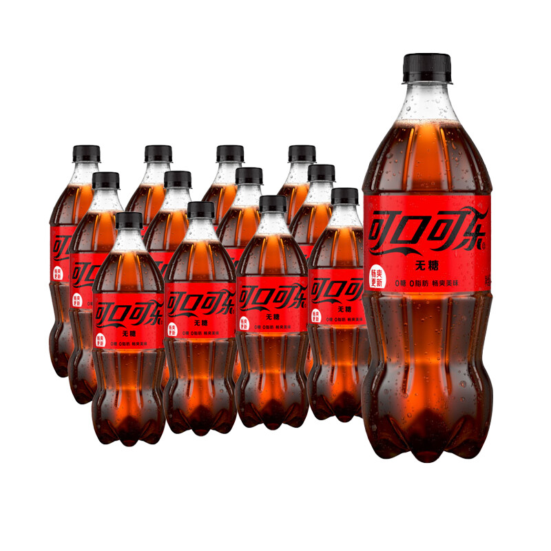 Fanta 芬达 可口可乐（Coca-Cola）零度 Zero 汽水 碳酸饮料 888ml*12瓶 整箱装 35.08