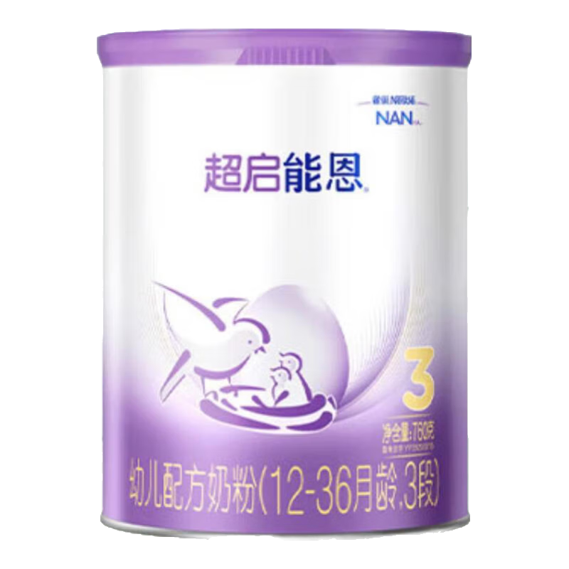 雀巢 超启能恩 3段 婴幼奶粉 760g 4罐 1004.24元(返40元京豆+晒单返10元京豆)合23