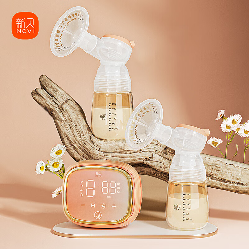 ncvi新贝吸奶器电动吸奶器双边吸乳器吸力大高续航双边81021券后389元