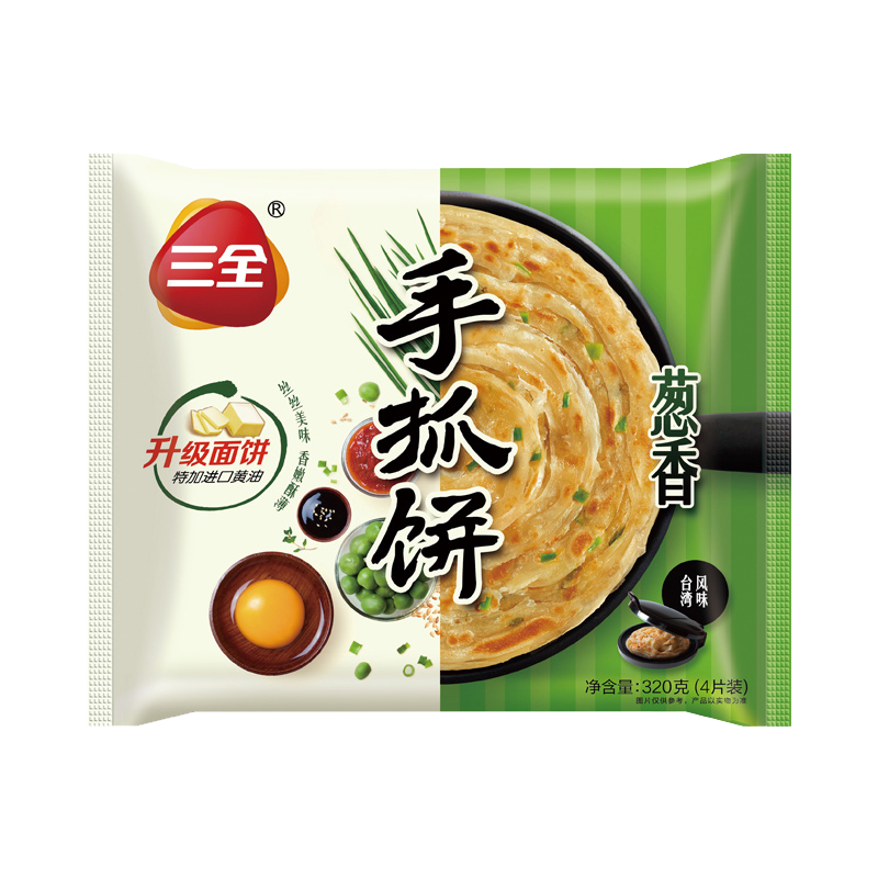 三全 原味千丝手抓饼320g（任选十件） 48元（合4.8元/件）