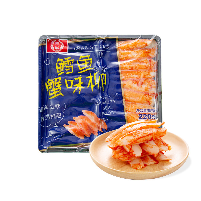 桂冠 鳕鱼蟹味柳 220g 8.77元